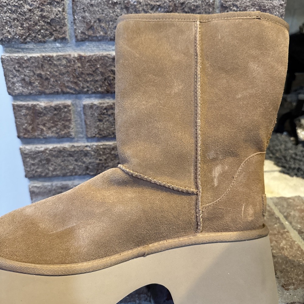 UGG Classic Short New Heights Chestnut Platform Boots Women's Sz 10 #616 - Picture 10 of 16
